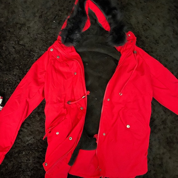 Fur Lined Coat - Picture 2 of 3